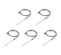5X RTD Pt100 Inossidabile Sonda Temperatura Sensore 2M 98mm 3 Fili -508791