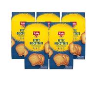 5X Schar Fette Biscottate Classiche, Grandi e Croccanti Senza Glutine (Gluten Free) 260g [5 Confezioni]