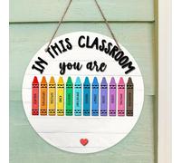 5x segni di benvenuto per la decorazione delle porte in classe, cartello appeso
