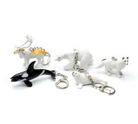 5x Set Artico Alaska Portachiavi Miniblings Orca Eisbär Foca Renna