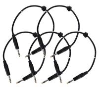 5x SET CAVO JACK STEREO SPINA 6,3MM TASTIERE AMPLIFICATORE STRUMENTI AUDIO 0,5M