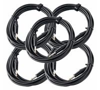 5x SET CAVO JACK STEREO SPINA 6,3MM TASTIERE AMPLIFICATORE STRUMENTI AUDIO 6M