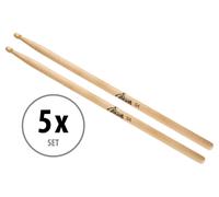 5x Set da Bacchette Batteria Percussioni 5A Drum Percussion Sticks Legno Acero