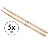 5x Set da Bacchette Batteria Percussioni 5B Drum Percussion Sticks Legno Acero