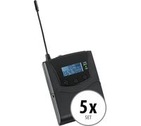 5x Silent Guide V2 Ricevitore stereo wireless Clip Ricevitore 3 canali Wireless