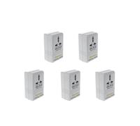 5X SINGWAY 100W 110V / 120V A 220V / 240V Step- & Down Convertitore di Tensione Trasformatore di Viaggio Bianco