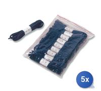 5x Sixton Lacci Colore Nero Per Calzature Cm 130