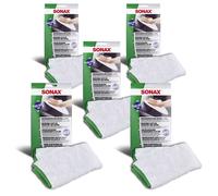 5X SONAX Panno In Microfibra Per Polster E Pelle Cura Dell'Interno 83 G