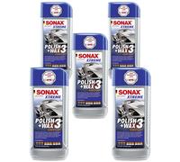 5x SONAX Xtreme Polish + Wax 3 Hybrid Npt Detergente Cera Cura 500 ML