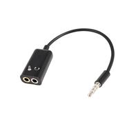 5X Splitter Audio Stereo da 3,5 mm Maschio A Cuffia + Microfono L'Adattatore Consente di Accoppiare il Connettore del Cablaggio
