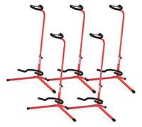 5x Stand - Supporto Chitarra/Basso Classic Cantabile GS-30 RD Rosso