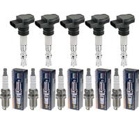 5x Stellox Bobina Accensione + Beru Candela per VW Jetta IV 162 163 AV3 AV2 2.5
