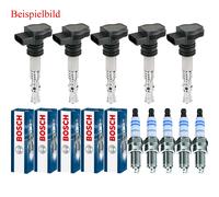 5x Stellox Bobina Accensione + Bosch Candela per VW Bora 1J2 2.3