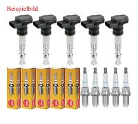 5x Stellox Bobina Accensione + NGK Candela per Audi A4 Avant 8ED B7 2.0 TFSI