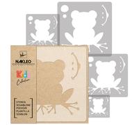 5x Stencil Riutilizzabili 34x34cm a 9x9cm bambini RANA