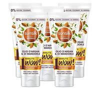 5x Sunsilk 1 Minute Wow Trattamento Intensivo Capelli Fragili con Olio d'Argan & di Mandorle - 5 Flaconi da 180 ml