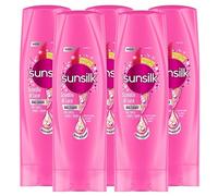 5x Sunsilk Co-Creations Balsamo Scintille di Luce + Effetto Seta per Capelli Spenti e Crespi - 5 Flaconi da 200 ml