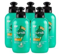 5x Sunsilk Crema Districante Ricci Da Sogno con Elastina per Capelli Ricci Anti-Crespo 24 Ore - 5 Flaconi da 200 ml