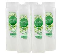5x Sunsilk Ricarica Naturale Shampoo Aloe Vera per Tutti i Tipi di Capelli - 5 Flaconi da 250 ml