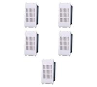 5x Suoneria, campanello, Moduli Bianchi, Compatibile Con Vimar Plana, frutti, interruttori, pulsanti, deviatori, dimmer, sensori, PIR, buzzer, Per Placche originali e compatibili