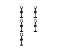 5X Supporto Antifurto Retrattile per Telefono Cellulare con Cordino di Sicurezza per Smartphone con Clip da Cintura e Cordino per Cellulare