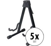 McGrey GS-UNI Supporto Universale Combinato Per Chitarre (Supporto Universale, Pieghevole, Base 32 x 29 cm, Superficie Imbottita, Piedini In Gomma) Nero