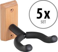 5x Supporto Universale Stand Aggancio Legno a Muro Fissaggio per Chitarra Basso