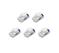 5X System un 5,8 GHz LED Microonde Sensore di Movimento un 360 Gradi Interruttore Della Luce Rilevatore di Movimento del Corpo, Bianca