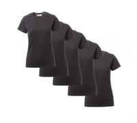 5x T-SHIRT DONNA MEZZA MANICA PAYPER SUNSET 100% COTONE MAGLIETTE 155 gr LAVORO