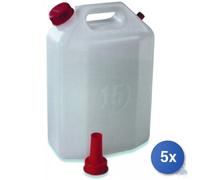 5x TANICA IN PLASTICA HDPE LT 15