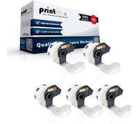5x Turno Compatibile Rotolo Etichette per Brother P Touch Ql 500 Serie Office Pl