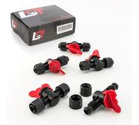5x Valvola a Sfera Pe Tubo per Tropfanlage Irrigazione Giardino 16x16mm