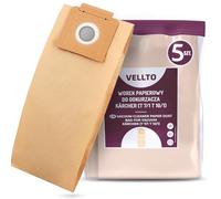 5x Vellto Sacchetto per Aspirapolvere Compatibili con Kärcher 6.904-333.0 T7/1 Classic T8/1L T9/1 Bp T10/1 Adv Professional T12/1 T15/1 T17/1 Sacchetti di Ricambio Sacca Cartone