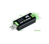 5X Waveshare Convertitore Seriale da USB un RS485 Modulo di Comunicazione RS485 300-921600Bps Circuito di Protezione ESD Integrato