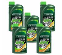 5x1 Litro FANFARO SPX 10W-30 API SN ACEA A3/B4 Olio Motore