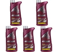 5x1 Litro MANNOL Olio Idraulico Atf AG55 Fluido per Cambio Automatico Gear