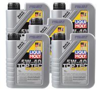 5X1 Litro Original Liqui Moly 3700 Top Tec 4100 5W-40 Olio Motore