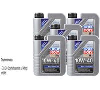 5X1 Litro Originale Liqui Moly 1091 MoS2 Olio Motore 10W-40