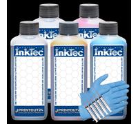 5x100ml Inktec Inchiostro Ricarica PFI-707MBK PFI-707BK PFI-707Y PFI-707M