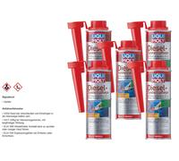 5x250ml LIQUI MOLY Systempflege Diesel Additivo Carburante Additivo
