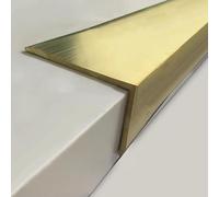 5x3 Cm Staircase Step Nosing Strips/Tread Edge Protector Guard, Transition Strip Stair Nose Edge Trim Solid Brass, Floor Transition Strip for Home/Office/Loft(1pc)