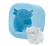 5x5x2.5cm Cow Ice Mold, Cute Cow Tray, Silicone Ices Block Mold, Easy Release Ices Mould for Coffee Whiskey Cocktail Drinks Kitchen Bar Party