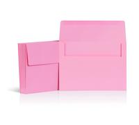 5x7 Envelopes for Invitations 40-Pack A7 Envelopes for 5x7 Cards Colored Invitation Envelopes Pink 5 1/4 x 7 1/4 Inches