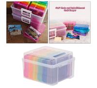 5x7 pollici Portafoto portatile Bottoni da cucire in plastica e forniture