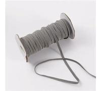 5Y 3/6mm Elastici piatti colorati Corda elastica alta Nastro in spandex Nastro da cucito Cintura in vita Accessorio per indumenti-grigio-3,0mm 5 iarde