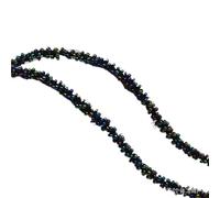 5Yards Multicolor Mini Beaded Lace Trim Wrapped Pearl Rope Handmade DIY Headband Hair Accessories Material(Color13)