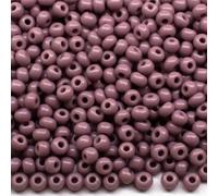 6/0 23020 Perline in vetro ceco Rocailles viola opaco. Confezione da 650 pezzi. Peso 50 grammi. Dimensioni delle perle: 4,1 mm. per perline, ricami e creazione di gioielli.