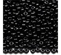 6/0 23980 Perline in Vetro ceco Rocailles Nero Opaco. Confezione da 325 pezzi. Peso 25 grammi. Dimensioni delle perle: 4,1 mm. per perline, ricamo e realizzazione di gioielli.