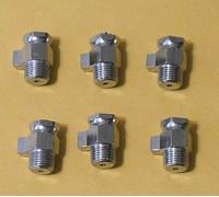 (6) 0.3cm HVAC Radiatore Placcato Nichel Ottone Chiave A Aria Spurgo Moneta