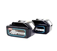 6.0Ah Rechargeable Power Tool Battery Lithium ion Replacement | ，Compatible For Makita，LXT BL1860B BL1860 BL1850 DC18RF(6.0AH-2 PCS)
